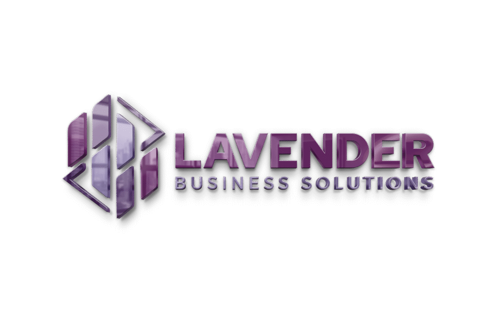 lavender business solutions cc #3d logo